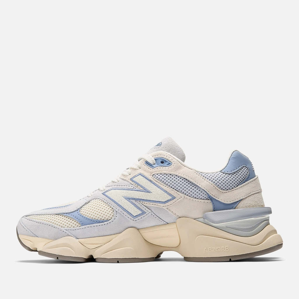 New Balance Unisex 9060 Suede and Mesh Trainers - UK 5